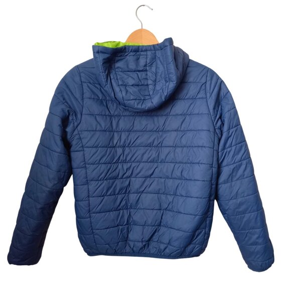 Aereal Blue Hooded Puffer Jacket – Kids Size 12 - Picture 2 of 11